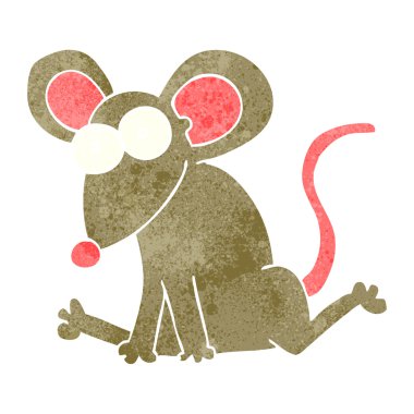 Retro karikatür fare