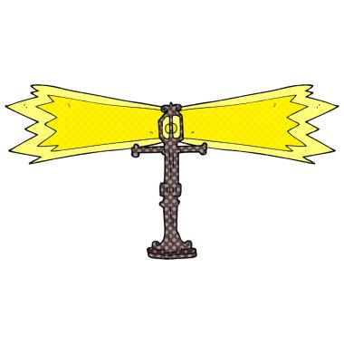 çizgi film parlayan sokak lambası