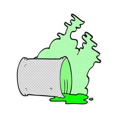 dökülen kimyasallar çizgi film