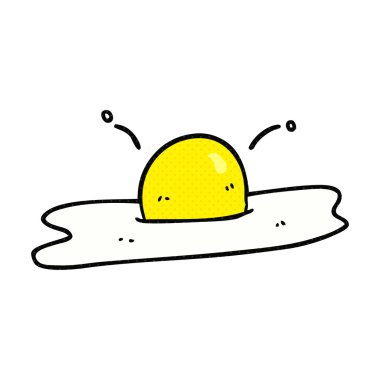 sahanda yumurta karikatür