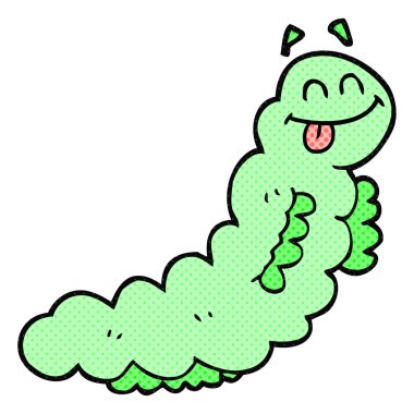 Caterpillar karikatür tırtıl