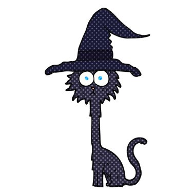 Cadılar Bayramı kedi çizgi film