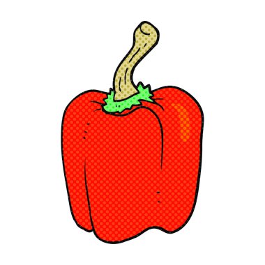 karikatür kırmızı biber