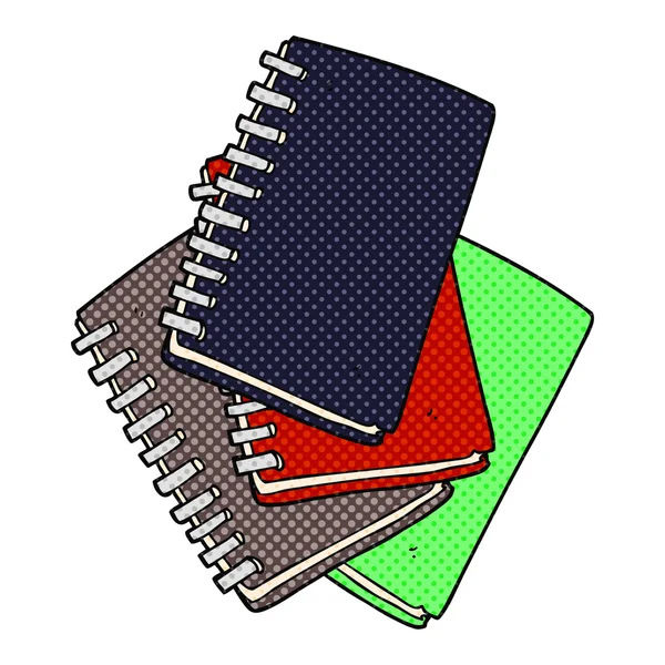 Carnet de notes de dessin animé — Image vectorielle