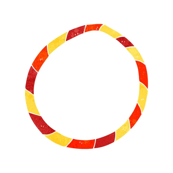 Retro cartoon hula hoop — Stock Vector