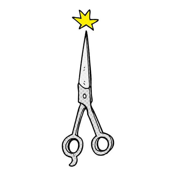 Cartoon barber scissors — Stock Vector