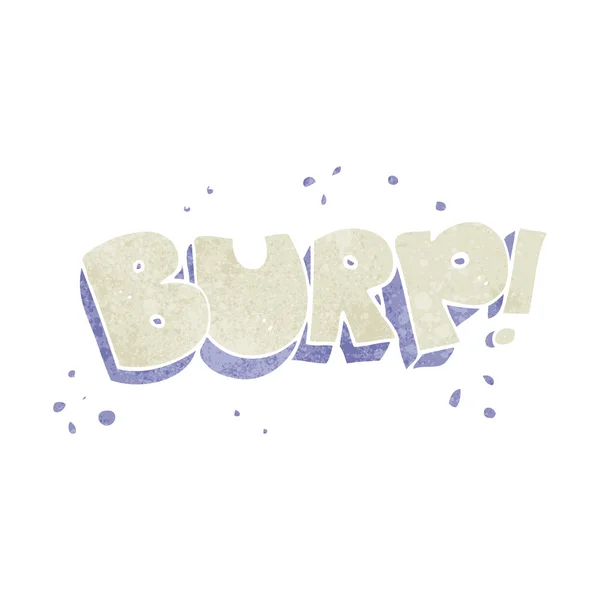 Retro cartoon burp tekst — Stockvector