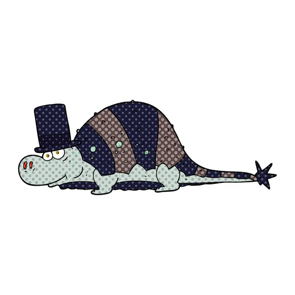 Dinosaure dessin animé à main levée — Image vectorielle