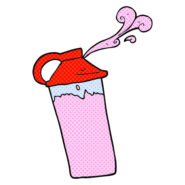 Cartoon Protein Shake — Stockvektor