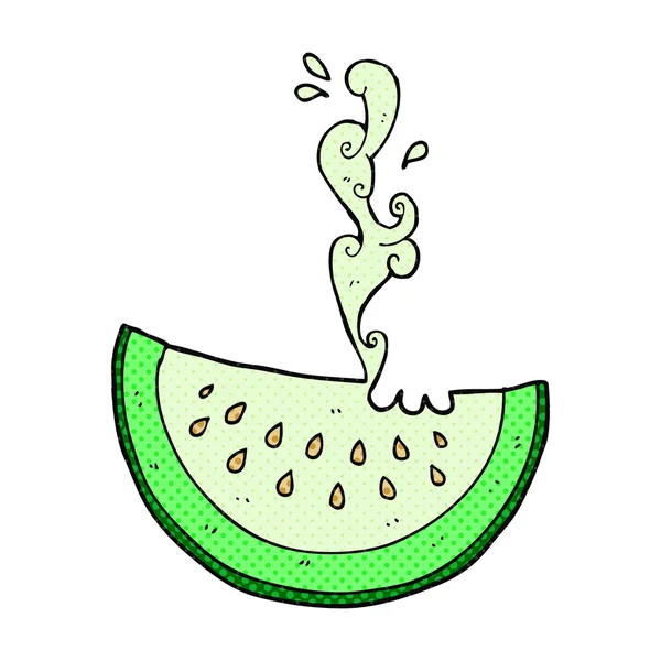 Rebanada de melón de dibujos animados estilo cómic — Archivo Imágenes Vectoriales