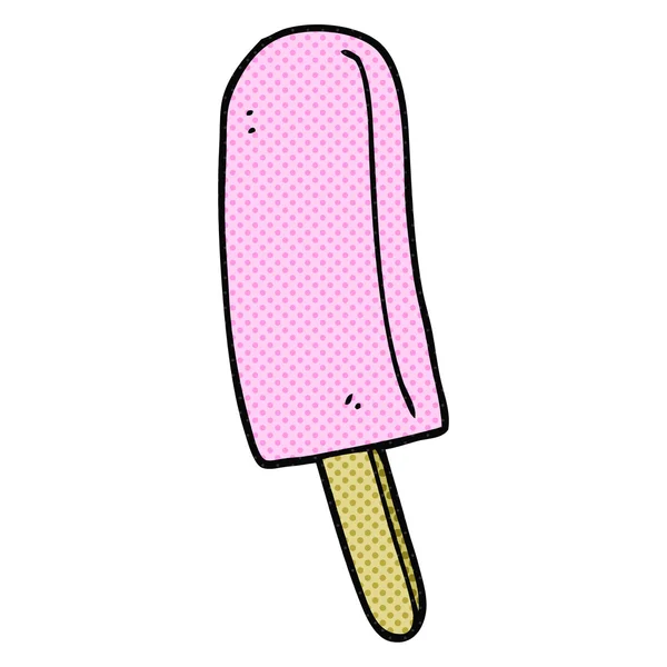 Caricatura hielo lolly — Vector de stock
