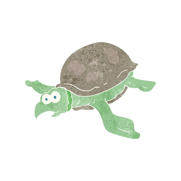 Retro kreskówka żółw — Wektor stockowy