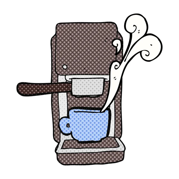 Macchina per caffè espresso cartone animato — Vettoriale Stock