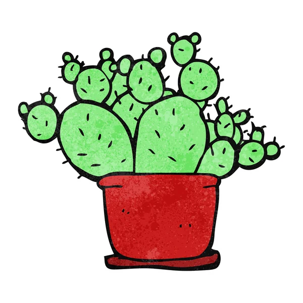 Cactus de dibujos animados retro — Archivo Imágenes Vectoriales