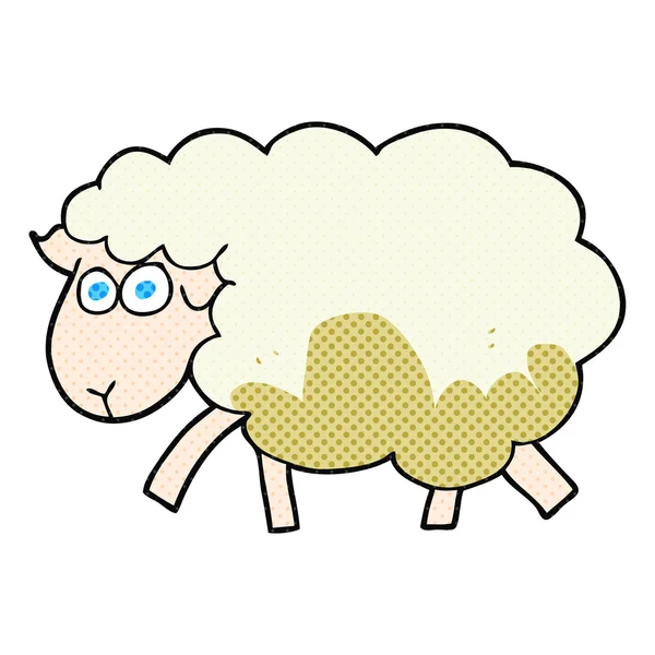 Cartoon muddy sheep — Stock Vector