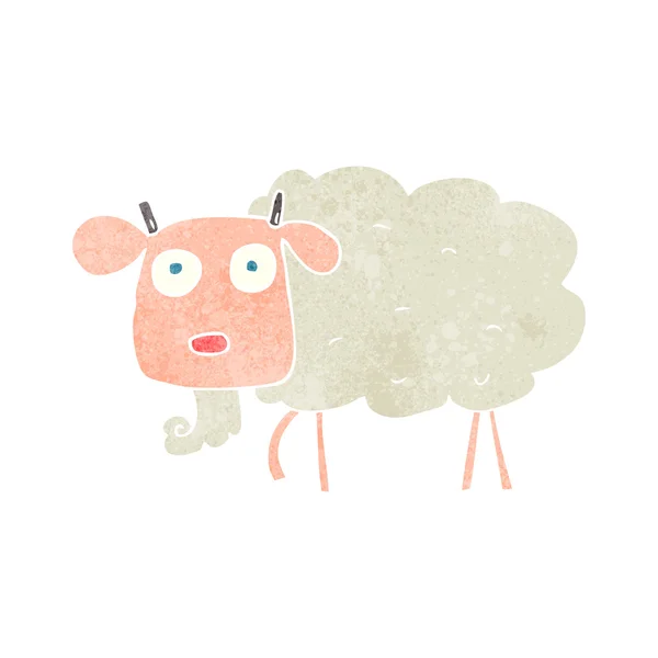 Retro dessin animé chèvre — Image vectorielle
