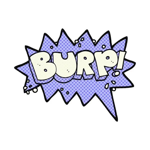 Cartoon burp symbool — Stockvector