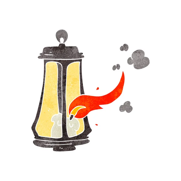 Retro cartoon spooky lantaarn — Stockvector