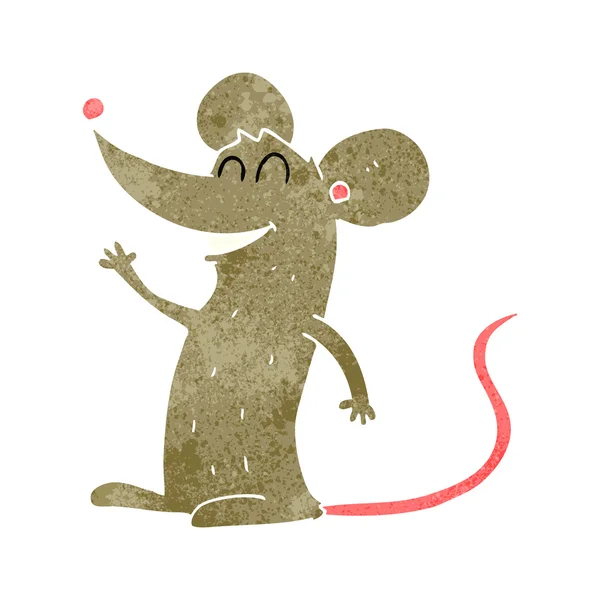 Ratón de dibujos animados retro — Vector de stock