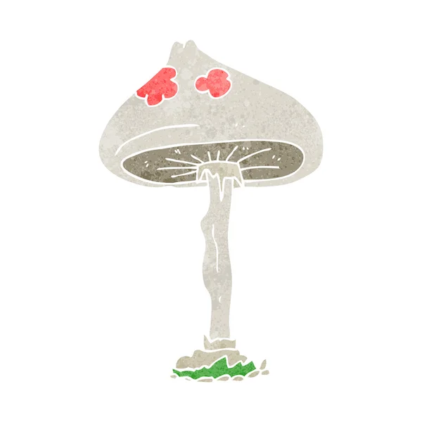 Retro cartoon mushroom — Stock Vector
