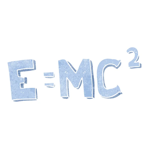 Retro cartoon science formula — Stock Vector