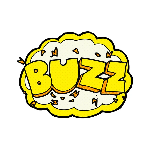 Cartoon buzz symbol — Stock Vector