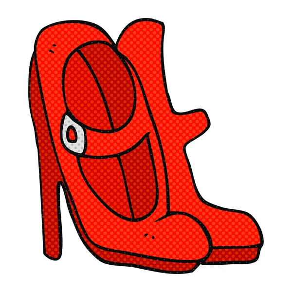 Zapatos de tacón alto de dibujos animados — Vector de stock