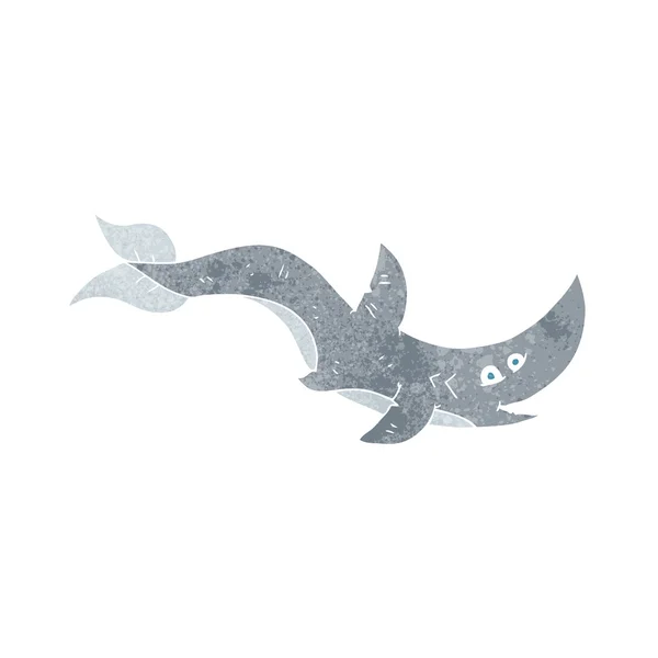 Requin dessin animé rétro — Image vectorielle