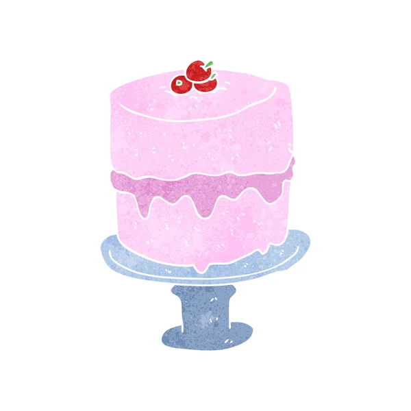 Ретро-мультфільм торт — стоковий вектор