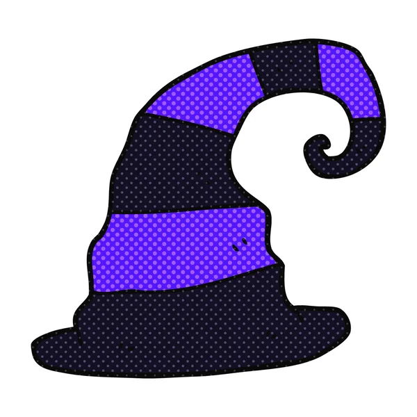 Chapeau de sorcière dessin animé — Image vectorielle