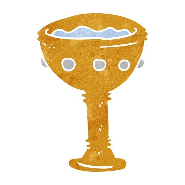 Retro cartoon goblet — Stockvector