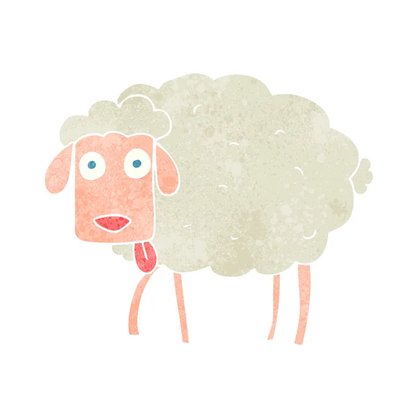 Retro cartoon sheep — Stock Vector