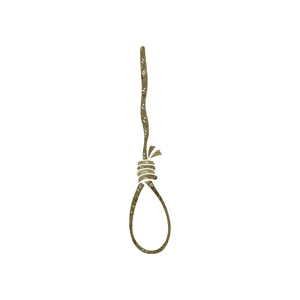 Retro karikatür hangman's noose — Stok Vektör