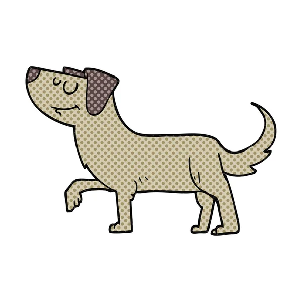 Odręczne kreskówka pies — Wektor stockowy