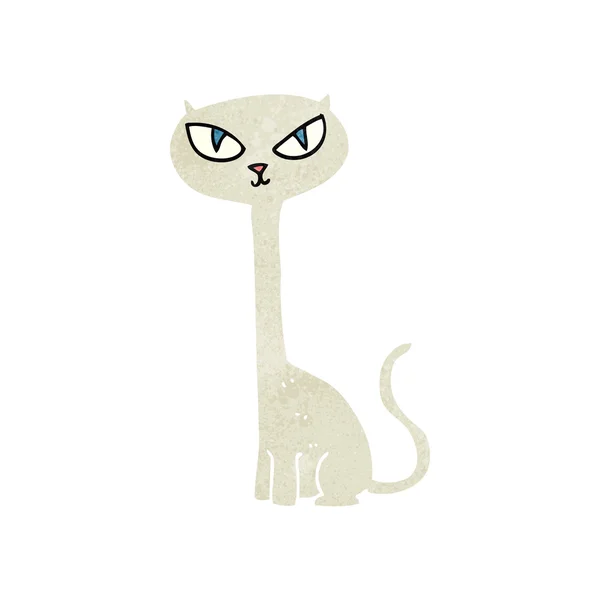 Gato de dibujos animados retro — Vector de stock