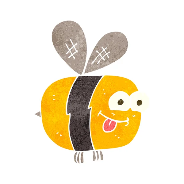 复古卡通蜜蜂 — 图库矢量图片