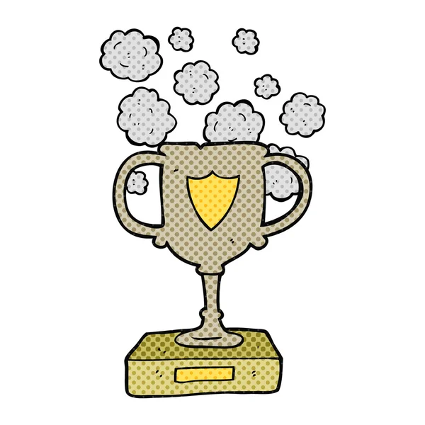 Cartoon old trophy — Stock Vector