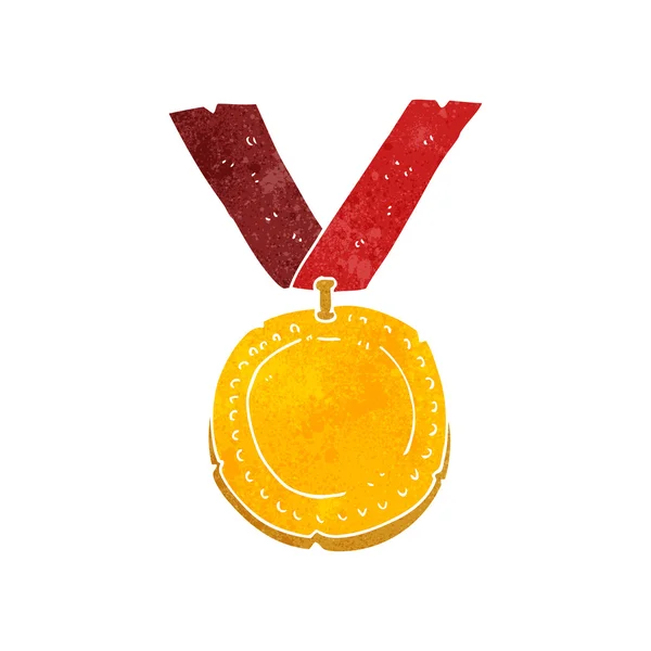 Retro cartoon medal — Stock Vector