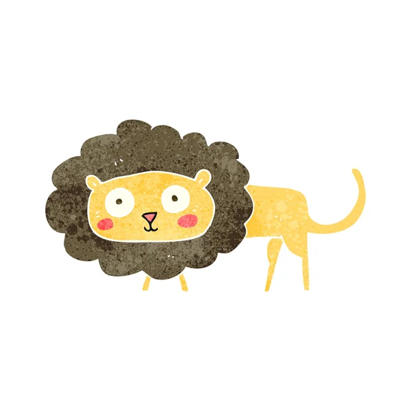 Retro cartoon lion — Stock Vector