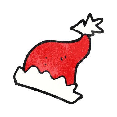 dokulu çizgi film Noel Baba şapkası