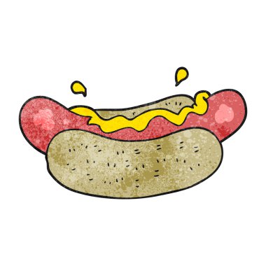 dokulu karikatür hotdog