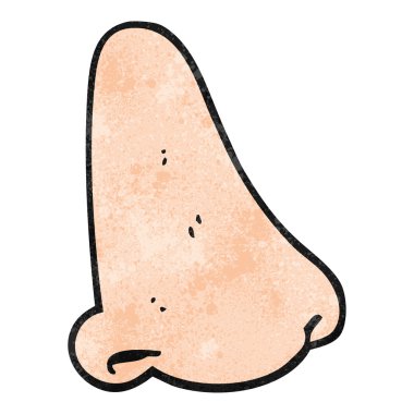 dokulu çizgi film insan burun