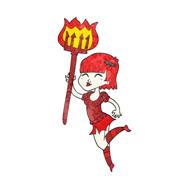 dokulu çizgi film şeytan kız