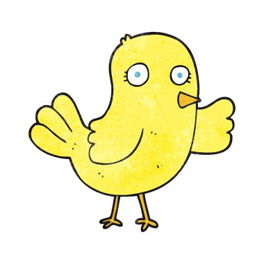 dokulu karikatür kuş