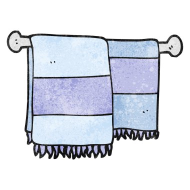 dokulu çizgi film banyo havluları