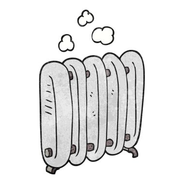 dokulu karikatür radyatör