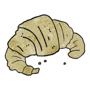 dokulu karikatür kruvasan