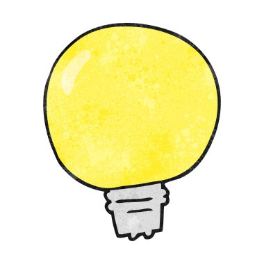 dokulu karikatür ampul