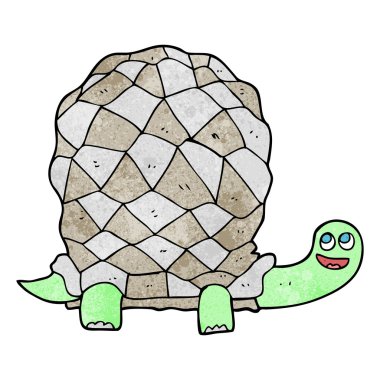 dokulu karikatür kaplumbağa