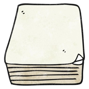 kağıt yığınını dokulu çizgi film